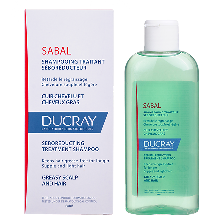Дюкрэ (Ducray) Sabal Шампунь себорегулирующий для жирных волос 200 мл 1 шт