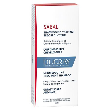 Дюкрэ (Ducray) Sabal Шампунь себорегулирующий для жирных волос 200 мл 1 шт