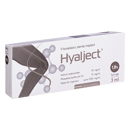 Гиалджект имплантат вязкоэластичный стерильный 1,8% 3 мл шприц 1 шт