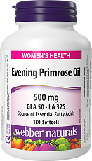 Купить Webber Naturals Масло примулы вечерней 500 мг капсулы массой 700 мг 180 шт цена