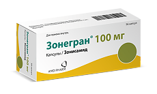 Купить Зонегран капсулы 100 мг 56 шт цена