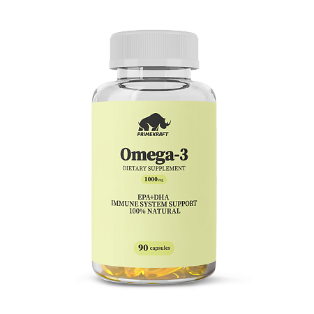 Prime Kraft Омега-3 1000 мг/Omega-3 1000 mg капсулы массой 1350 мг 90 шт