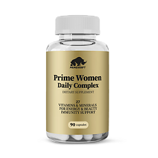 Купить Комплекс витаминов, минералов и экстрактов для женщин/Prime Women Daily complex Prime Kraft капсулы массой 730 мг 90 шт цена