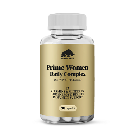 Prime Kraft Комплекс витаминов, минералов и экстрактов для женщин / Prime Women Daily complex капсулы массой 730 мг 90 шт