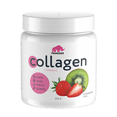 Купить Primebar Коллаген / Collagen со вкусом Киви-клубника порошок банка 200 г 1 шт цена