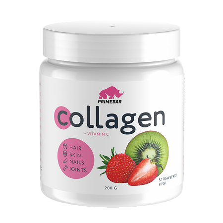 Primebar Коллаген / Collagen со вкусом Киви-клубника порошок банка 200 г 1 шт