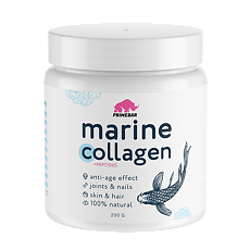 Изображение товара Primebar Коллаген морской рыбный / Hydrolyzed marine collagen peptides натуральный порошок банка 200 г 1 шт