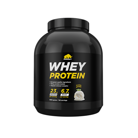 Протеин сывороточный Prime Kraft Whey Protein Сливочный пломбир банка 1800 г 1 шт