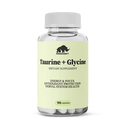 Prime Kraft Таурин+Глицин/Taurine+ Glycine капсулы массой 900 мг 90 шт