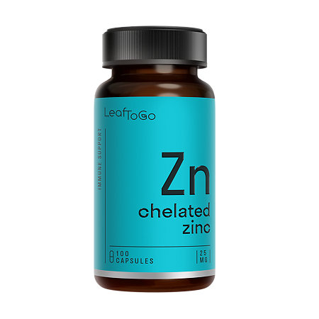 Leaf To Go Цинк хелатный желатиновые капсулы массой 350 мг 100 шт