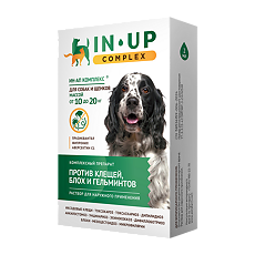 Купить ИН-АП комплекс капли на холку для собак и щенков 10-20 кг 2 мл флакон 1 шт (вет) цена