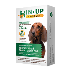 Купить ИН-АП комплекс капли на холку для собак и щенков 5-10 кг 1 мл флакон 1 шт (вет) цена