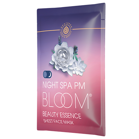 Gold'n Apotheka Тканевая маска для лица Bloom Face Mask Night SPA PM 25 г 1 шт