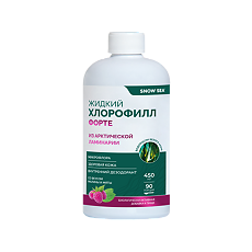 Изображение товара Хлорофилл Форте жидкий со вкусом малины и мяты 450 мл 1 шт