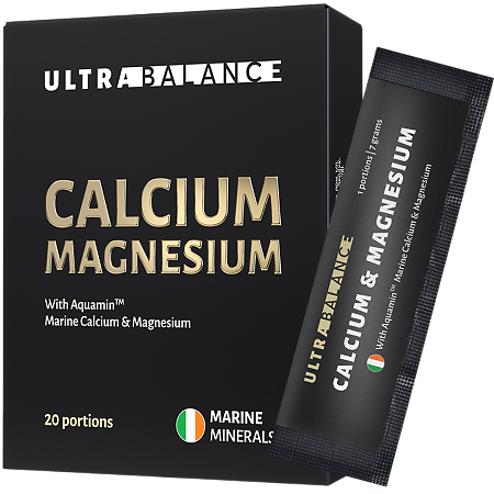 Морской Кальций и Магний Премиум/Marine Calcium & Magnesium Premium Ultrabalance порошок по 6.5 г саше-пакет 20 шт