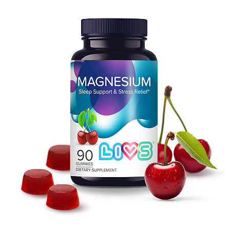 LIVS Магний цитрат со вкусом вишни мармеладные пастилки массой 2,2 г 90 шт
