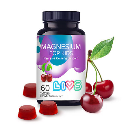 LIVS Магний Цитрат / Magnesium Citrate for Kids со вкусом вишни для детей мармеладные пастилки массой 2,2 г 60 шт