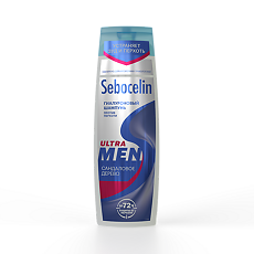Купить Sebocelin Ultra Men Гиалуроновый шампунь против перхоти Сандаловое дерево 400 мл 1 шт цена