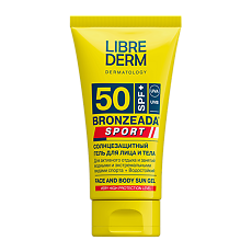Купить Librederm Bronzeada Sport Солнцезащитный гель для лица и тела SPF50 150 мл 1 шт цена