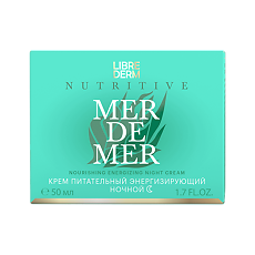Купить Librederm Mer de Mer Крем питательный энергизирующий ночной для кожи лица, шеи и области декольте 50 50 мл 1 шт цена