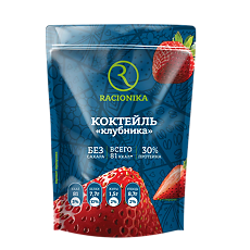 Купить Рационика Диет Коктейль диетический со вкусом клубники дойпак 275 г 1 шт цена
