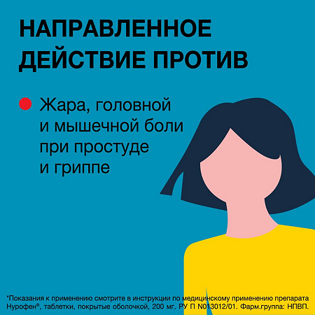 Нурофен таблетки покрыт.об. 200 мг 48 шт