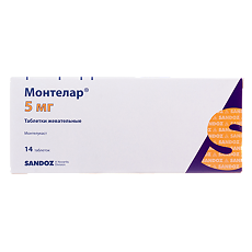 Купить Монтелар таблетки жевательные 5 мг 14 шт цена