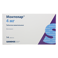 Купить Монтелар таблетки жевательные 4 мг 14 шт цена