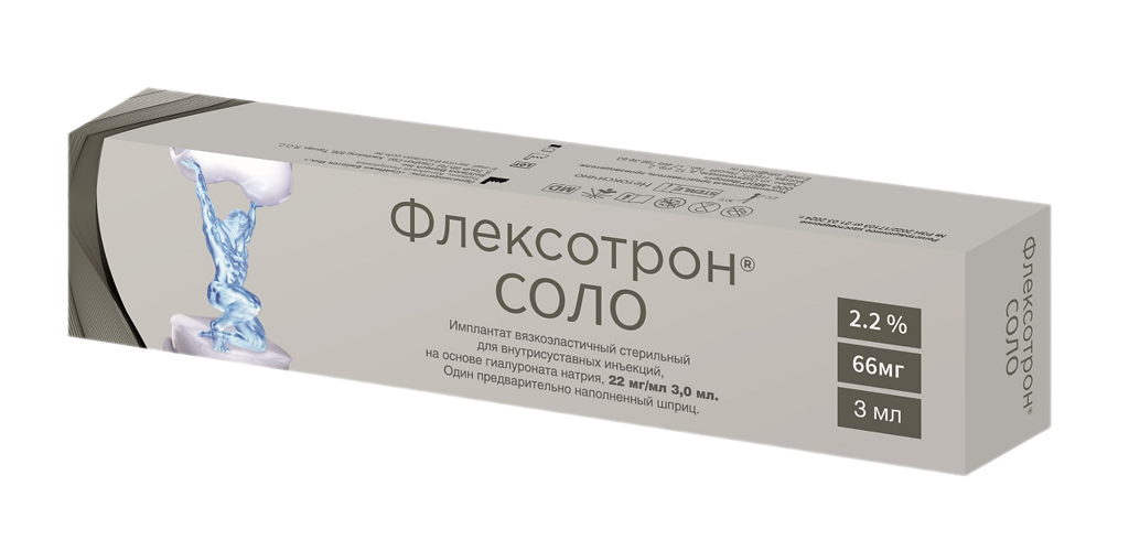 Флексотрон Соло имплантат стерильный для внутрисуставных инъекций 2,2% ...