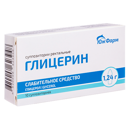 Глицерин суппозитории ректальные 1,24 г 10 шт