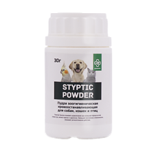 Купить Styptic Powder Пудра зоогигиеническая кровоостанавливающая для собак, кошек и птиц 30 г цена