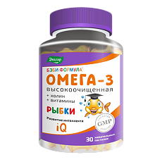 Купить Бэби Формула Рыбки Омега-3 жевательные пастилки по 4,0 г 30 шт цена