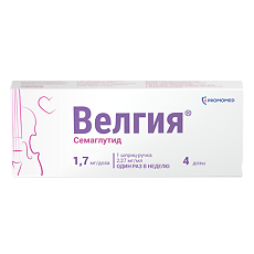 Изображение товара Велгия раствор для подкожного введ 1,7 мг/доза 3 мл шприц-ручка 1 шт+иглы 5 шт 1 уп