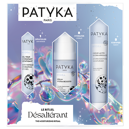 Изображение товара Патика/Patyka Hydra Подарочный набор Гель для контура глаз 15 мл+Сыворотка для лица 30 мл+Крем для нормальной кожи лица 40 мл 1 уп