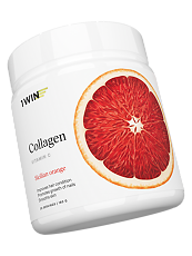 Купить 1WIN Коллаген + витамин С / Collagen + Vitamin C Сицилийский апельсин порошок банка 180г 30 порций цена