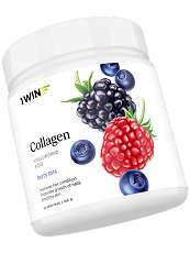 Купить 1WIN Коллаген + гиалуроновая кислота + витамин С / Collagen + hyaluronic acid + vitamin C Ягодный микс порошок банка 180 г 30 порций цена