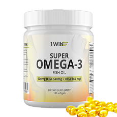 Купить 1WIN Омега 3 / Omega-3 капсулы массой 1350 мг 180 шт цена