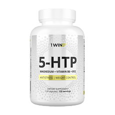 Купить 1WIN 5-НТР с магнием и витаминами группы В / 5-HTP with Magnesium and B Vitamins капсулы массой 525 мг 120 шт цена