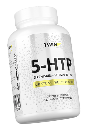 1WIN 5-НТР с магнием и витаминами группы В / 5-HTP with Magnesium and B Vitamins капсулы массой 525 мг 120 шт