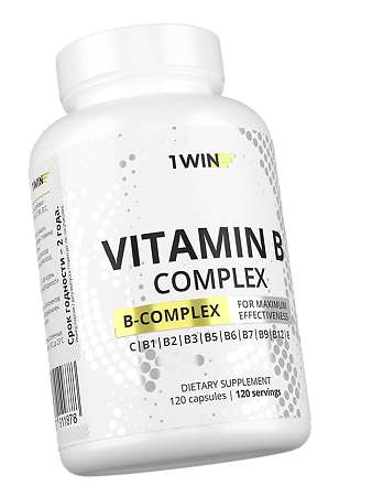 1WIN Витамины группы B/Vitamin B complex капсулы массой 470 мг 120 шт