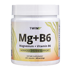 Изображение товара 1WIN Магний+B6 / Magnesium+B6 капсулы массой 640 мг 240 шт