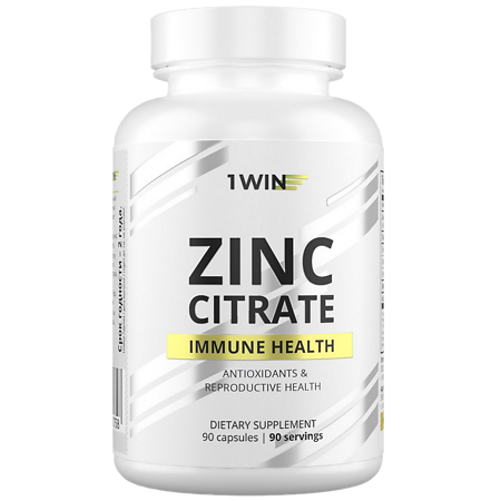 1WIN Цинка цитрат+ / Zinc citrate+ капсулы массой 490 мг 90 шт