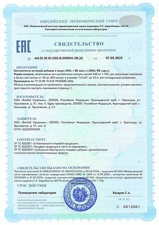 1WIN ЗМА + B6/ZMA+ B6 капсулы массой 840 мг 90 шт