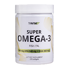 Изображение товара 1WIN Омега-3 / Omega-3 капсулы массой 1350 мг 270 шт