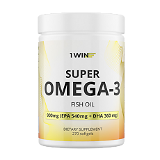 Изображение товара 1WIN Омега-3 / Omega-3 капсулы массой 1350 мг 270 шт