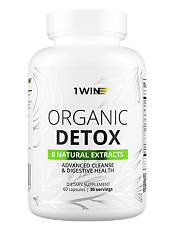 Купить 1WIN Органик детокс / Organic detox капсулы массой 460 мг 60 шт цена