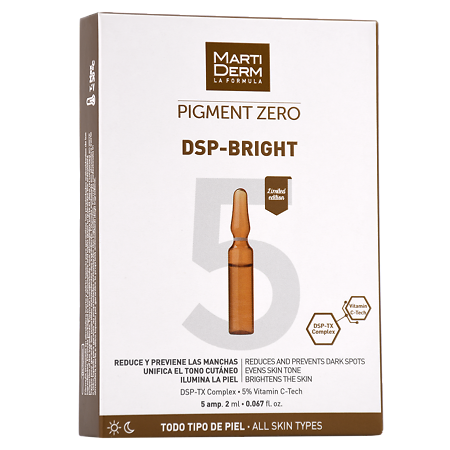 Изображение товара MartiDerm Pigment Zero Сыворотка DSP-Брайт против пигментных пятен ампулы 2 мл 5 шт