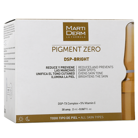 Изображение товара MartiDerm Pigment Zero Сыворотка DSP-Брайт против пигментных пятен ампулы 2 мл 30 шт
