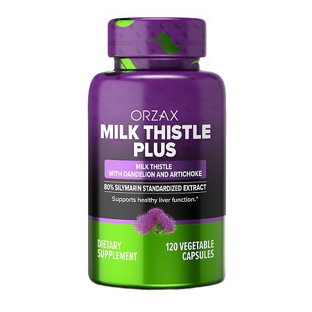 Orzax Расторопша Плюс/Milk Thistle Plus капсулы массой 696 мг 120 шт