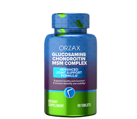 Orzax Глюкозамин хондроитин MSM комплекс/Glucosamine Chondroitin MSM Complex таблетки массой 1594 мг 90 шт